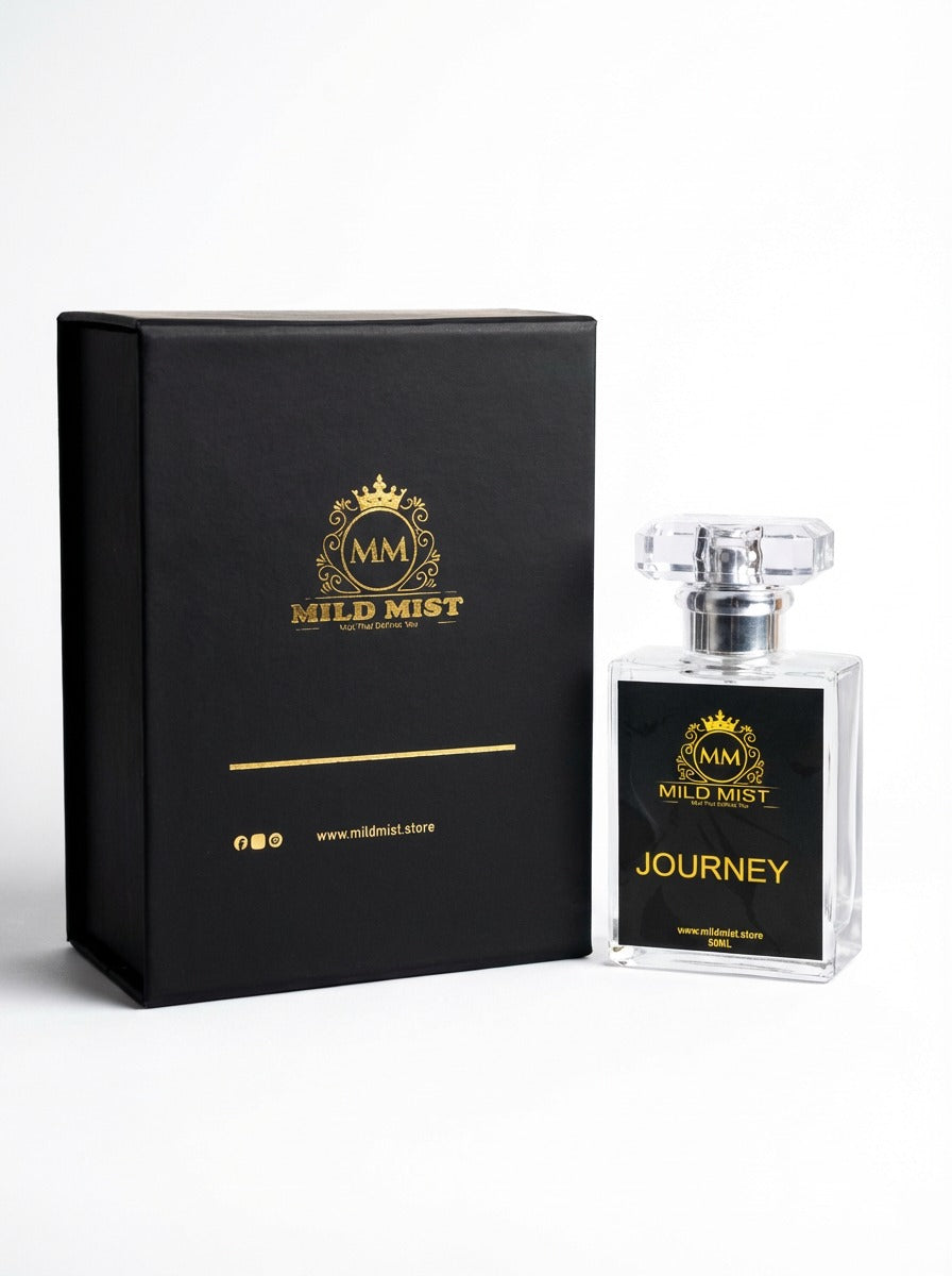 Journey — a universal scent crafted to complement every personality.